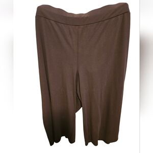 Black Wide-Leg Culotte Pants